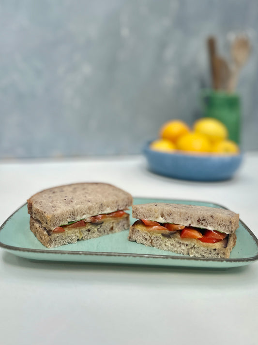 Roasted eggplant sandwich (VEGAN)