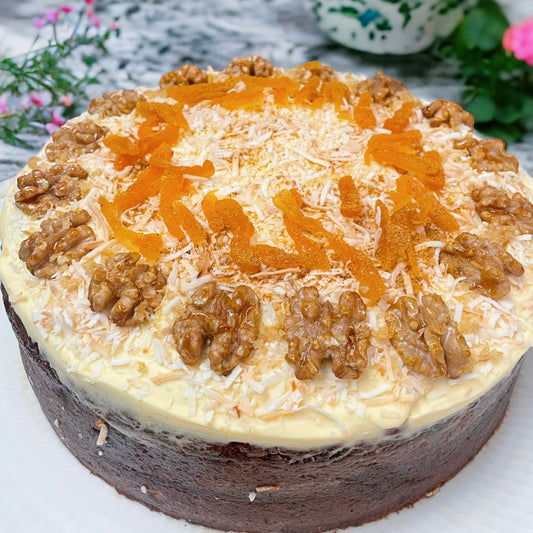 Spiced carrot cake*