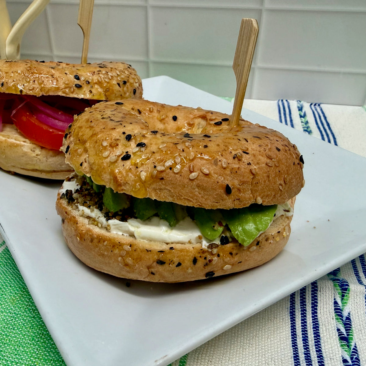 Filled bagels