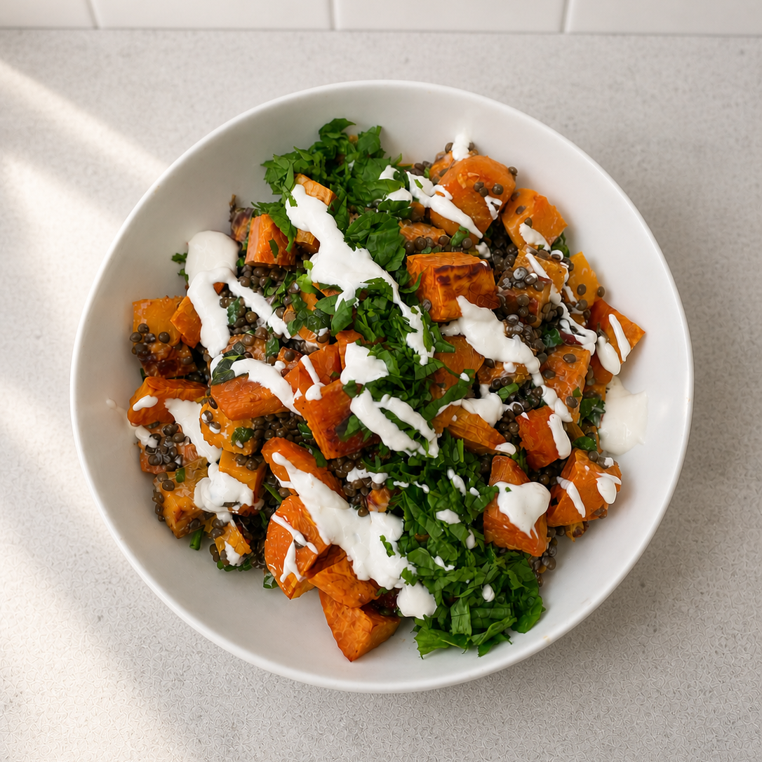 Roast kumara slalad
