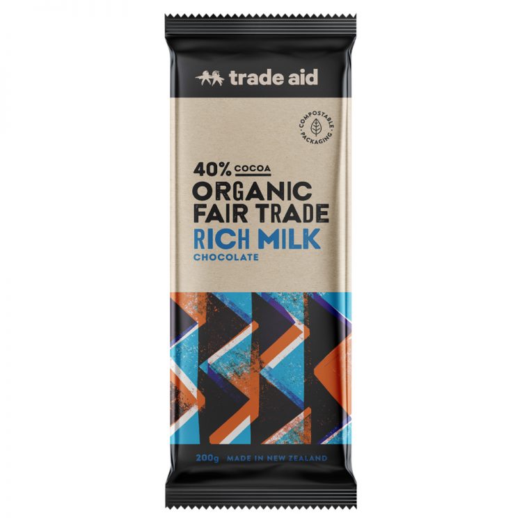 Trade Aid 40% Rich Milk Chocolate 200g
