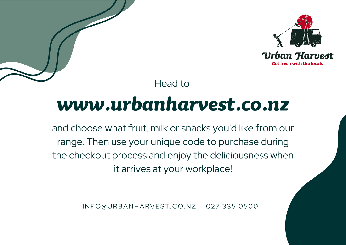 Urban Harvest Gift Voucher
