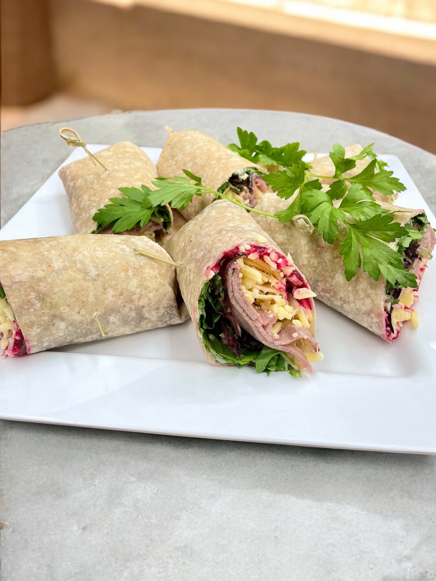 Beef & beetroot wrap (2 halves) (Copy)