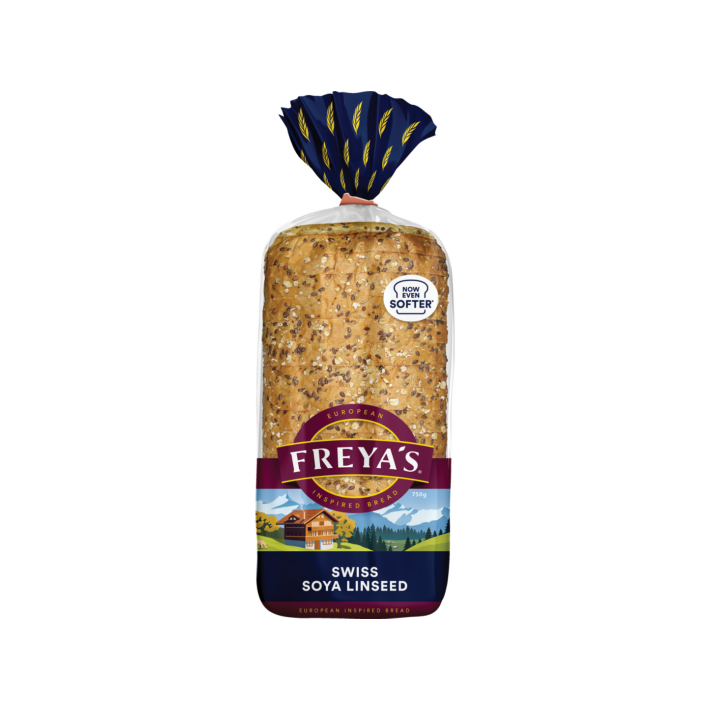 Freya's Bread Swiss Soya & Linseed Toast 750 g