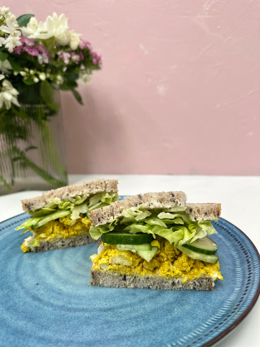 Vegan scrambled tofu sandwich (VEGAN)