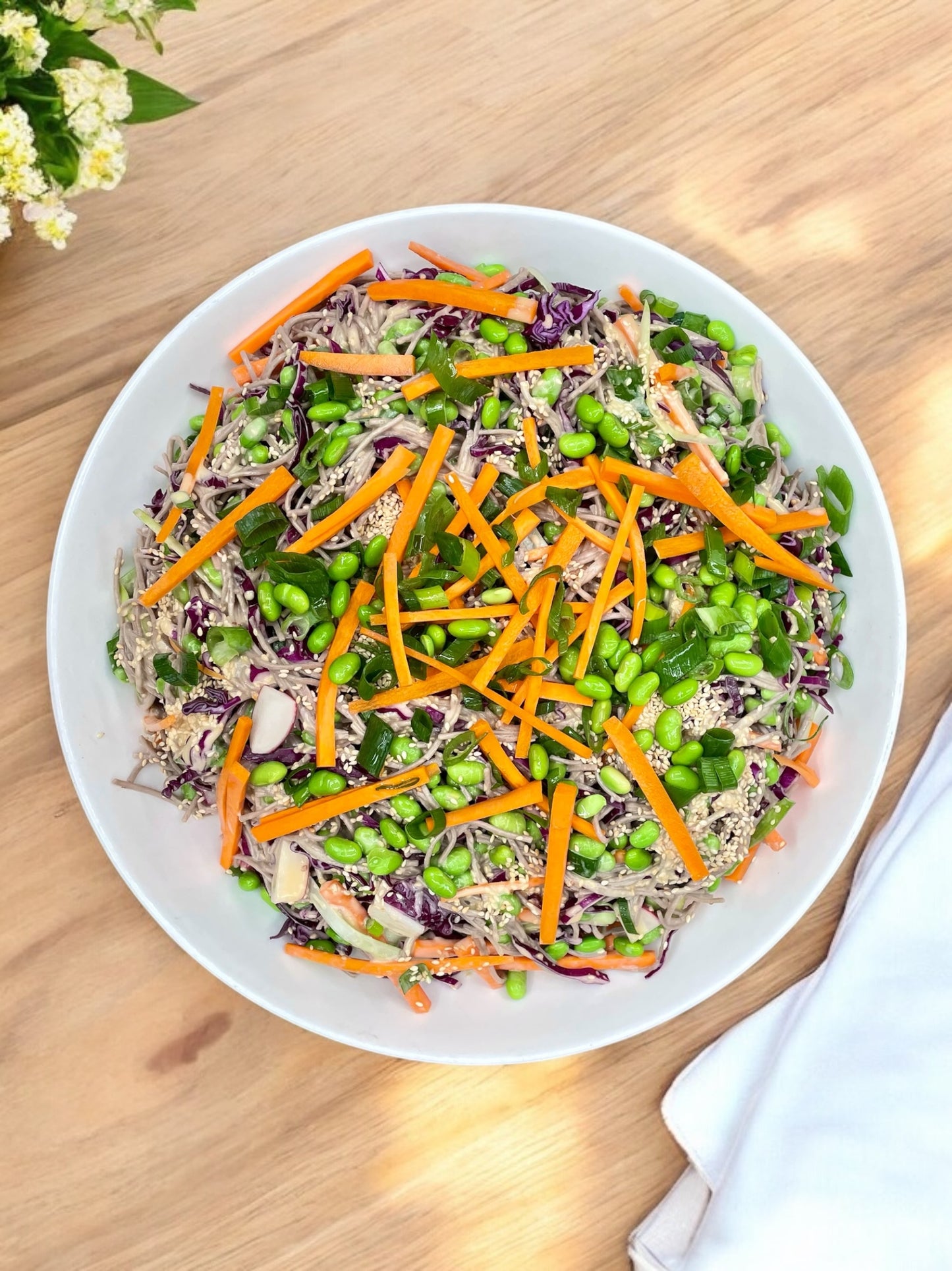 Soba noodle salad