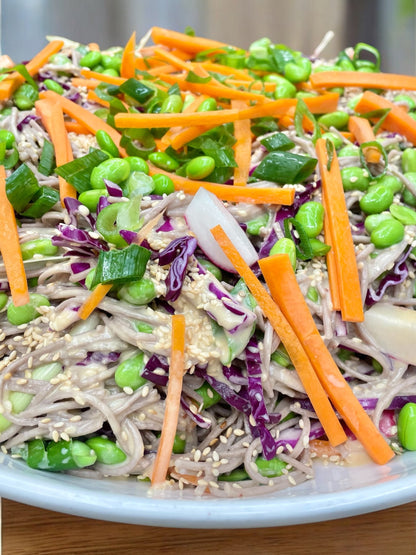 Soba noodle salad