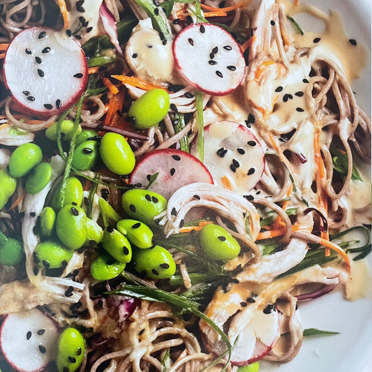 Soba noodle salad