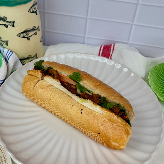 Lemongrass pork bánh mì