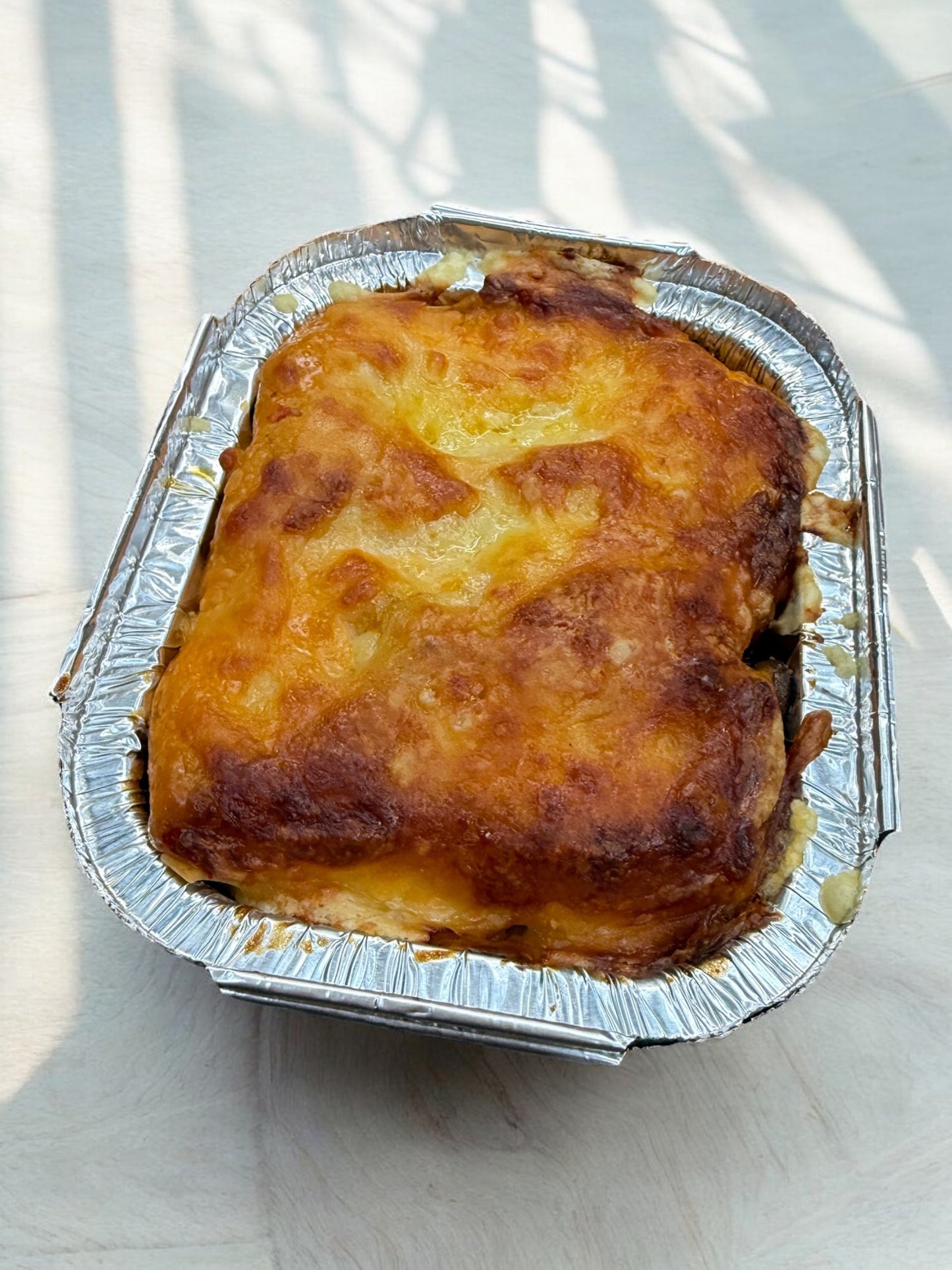 Beef or roasted vegetable lasagne