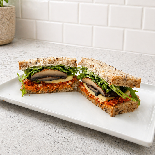 roast mushroom havarti sandwich